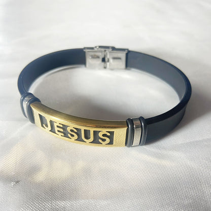 PULSEIRA PRETA JESUS (3 UNIDADES)