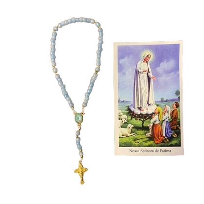 TERÇO MIÇANGA NOSSA SENHORA DE FÁTIMA 4MM   (1UNIDADE)