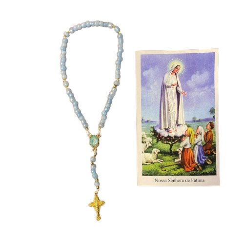 TERÇO MIÇANGA NOSSA SENHORA DE FÁTIMA 4MM   (1UNIDADE)