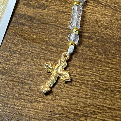 TERÇO MIÇANGA NOSSA SENHORA APARECIDA 4MM (1UNIDADE)