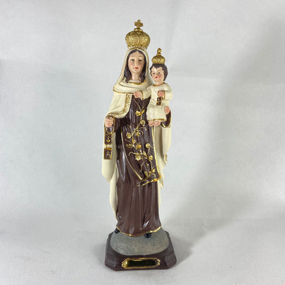 IMAGEM DE RESINA IMPORTADA NOSSA SENHORA DO CARMO 31CM (1 UNIDADE)