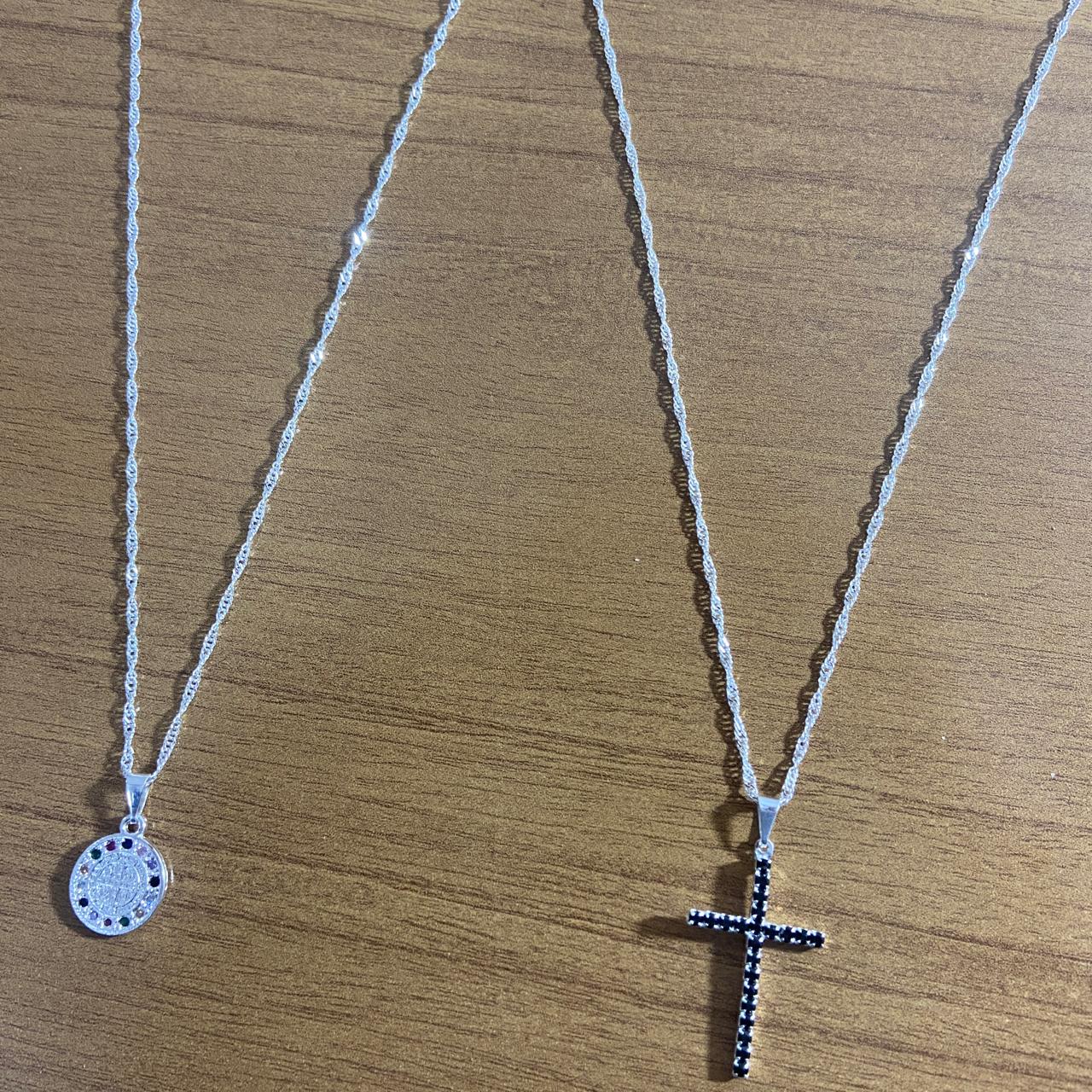 CORRENTE PRATEADA MODELOS SORTIDOS ( 3 UNIDADES)