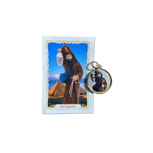 MEDALHA DUPLA FACE SÃO LONGUINHO (12 UNIDADES)