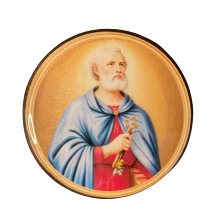 IMÃ MEDALHÃO RESINADO SÃO PEDRO (1 UNIDADE)