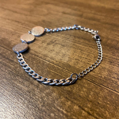 PULSEIRA INOX MEDALHA SÃO BENTO (3 UNIDADES)