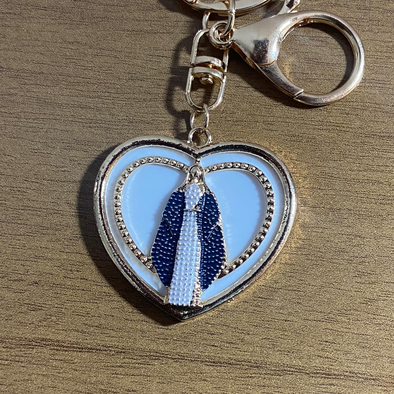 CHAVEIRO LUXO NOSSA SENHORA DAS GRAÇAS COM MOSQUETE  (6 UNIDADES)