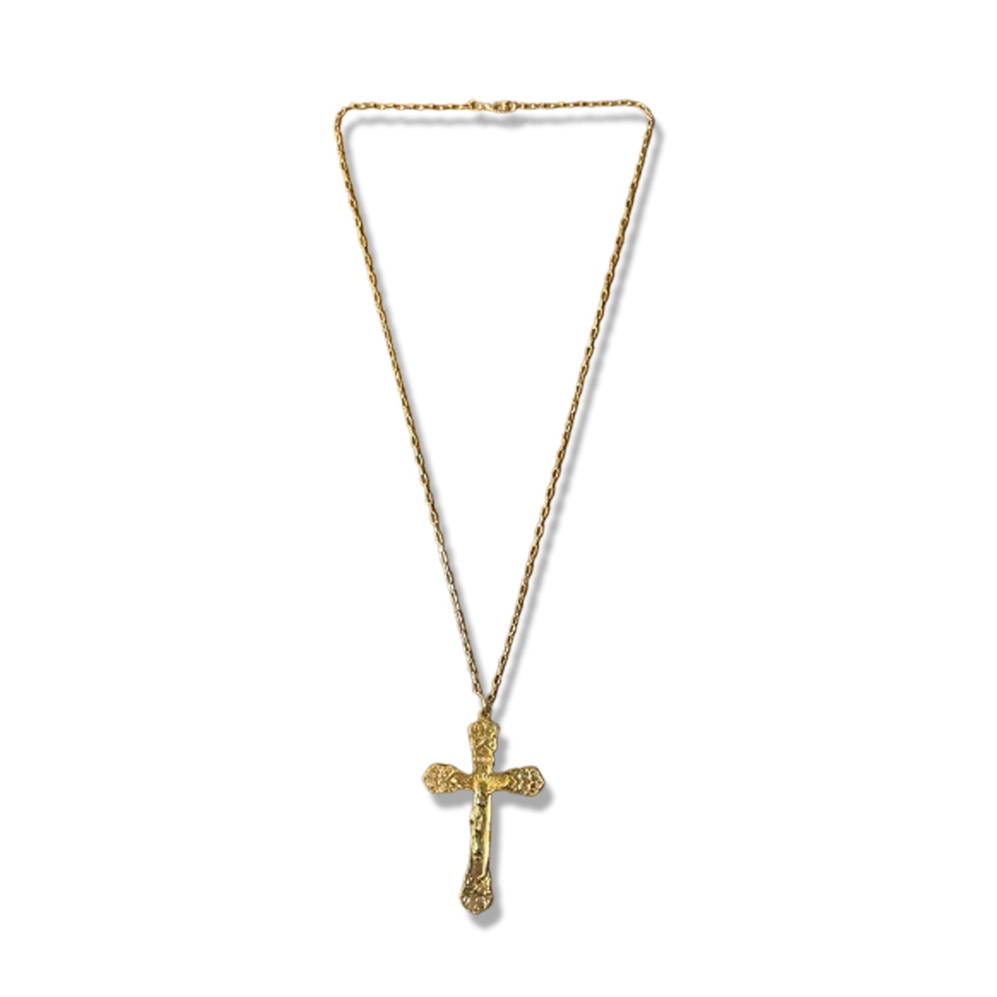 CORRENTE DOURADA COM CRUCIFIXO MOD2 ( 1 UNIDADE)