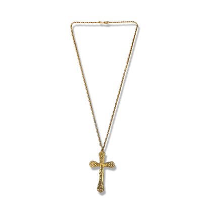 CORRENTE DOURADA COM CRUCIFIXO MOD2 ( 1 UNIDADE)