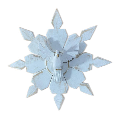 MANDALA MADEIRA BRANCA DIVINO ESPIRITO SANTO 41CMX41CM  (1 UNIDADE)