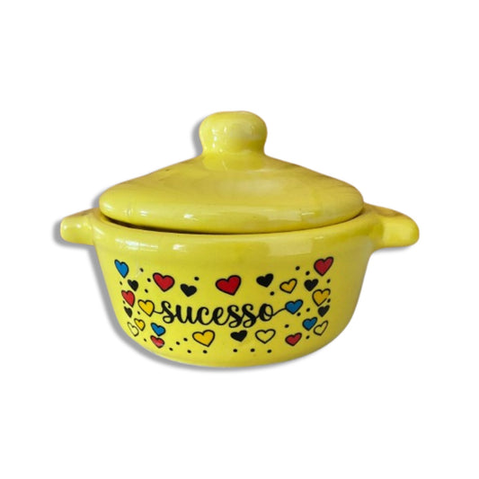 PANELINHA DE PORCELANA AMARELA SUCESSO (1 UNIDADE)