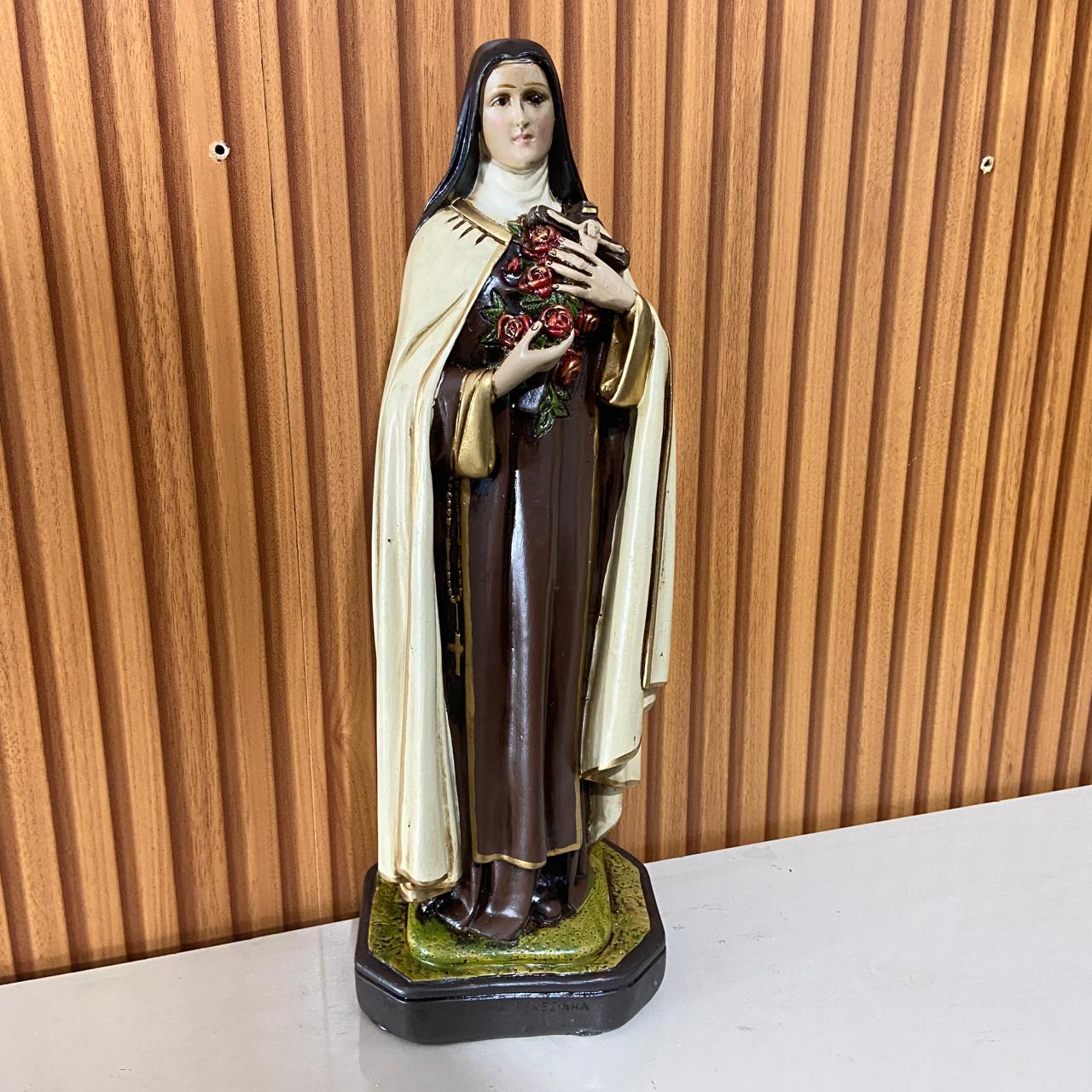 IMAGEM DE GESSO SANTA TERESINHA 40CM (1 UNIDADE)