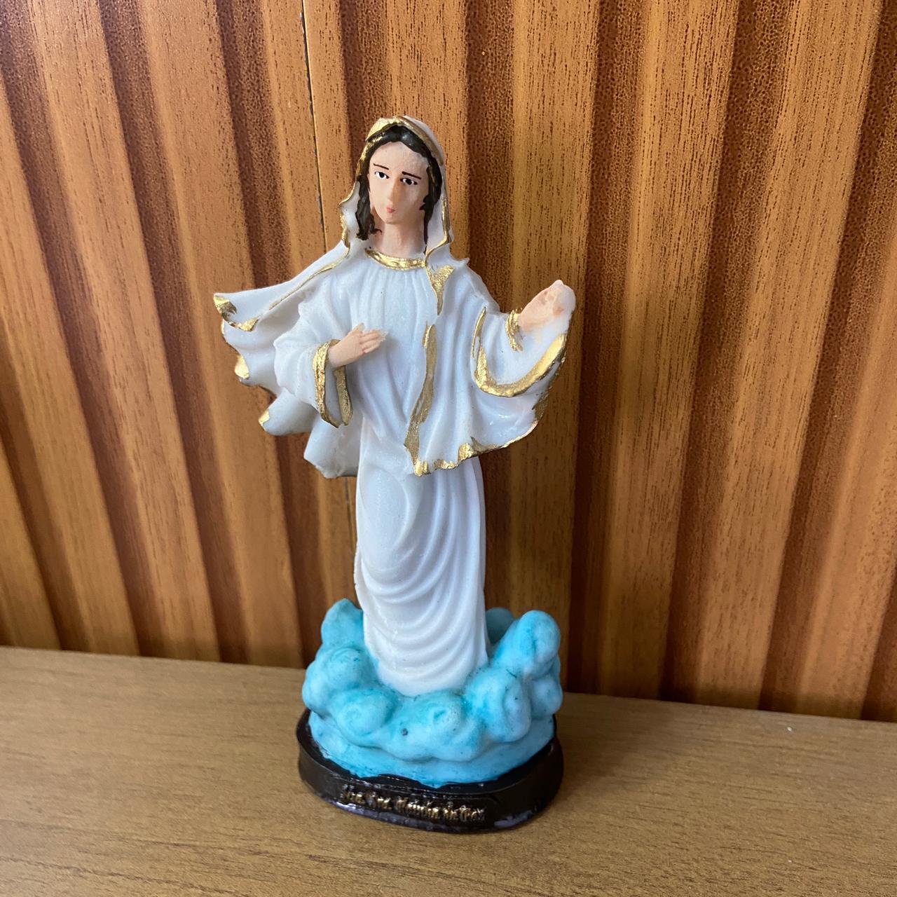 IMAGEM DE RESINA NACIONAL RAINHA DA PAZ 14CM (1 UNIDADE)