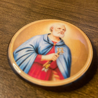 IMÃ MEDALHÃO RESINADO SÃO PEDRO (1 UNIDADE)
