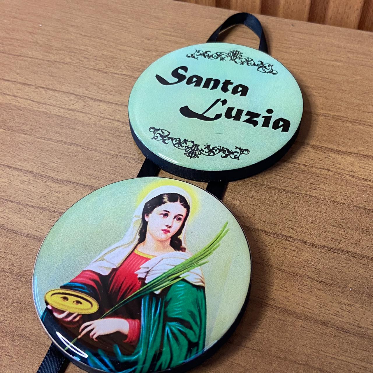 ADORNO TRIPLO REDONDO FITA SANTA LUZIA (1 UNIDADE)