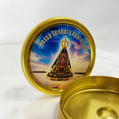 TECA DOURADA NOSSA SENHORA APARECIDA (1 UNIDADE)