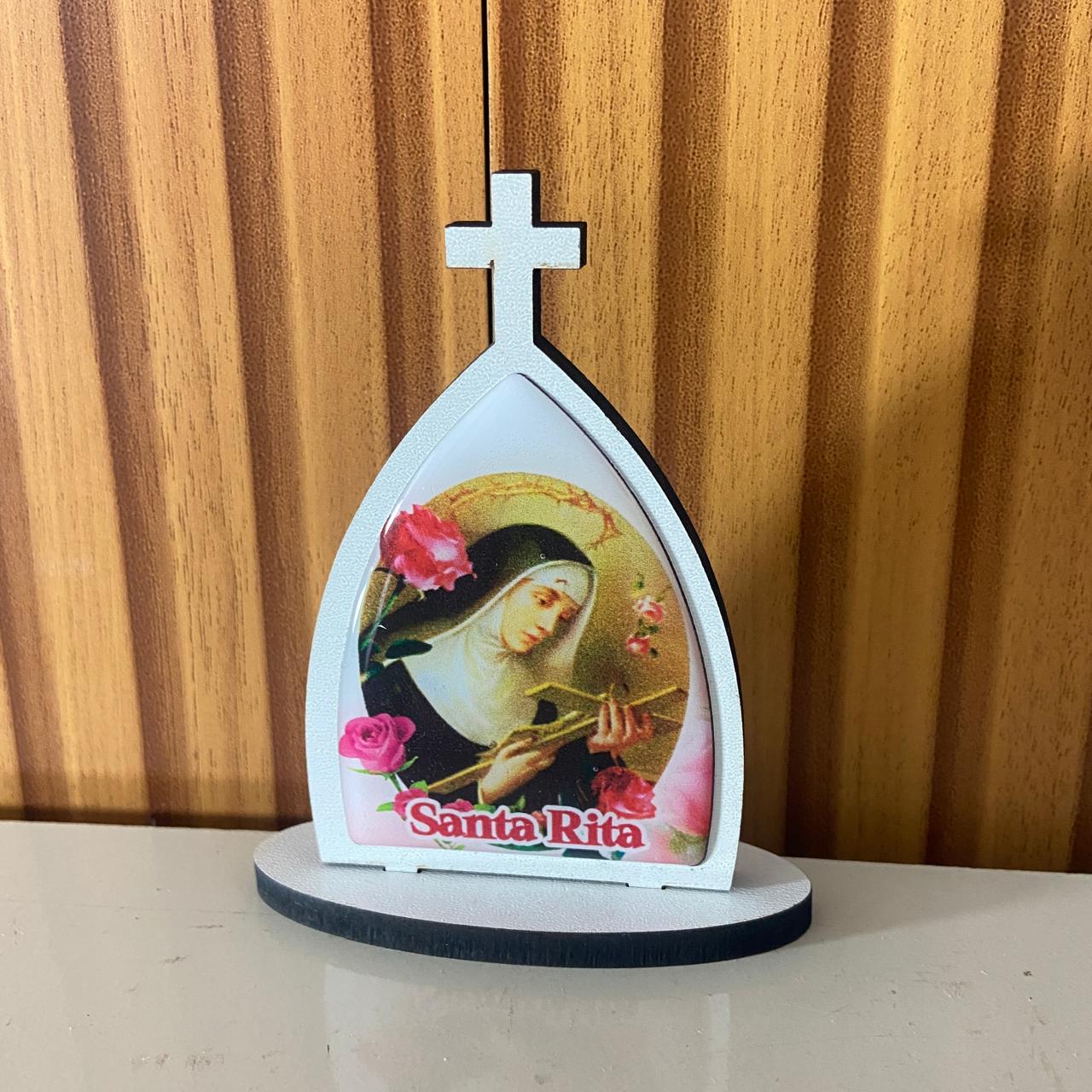CAPELA MDF DESMONTÁVEL SANTA RITA DE CÁSSIA 11CM (1 UNIDADE)