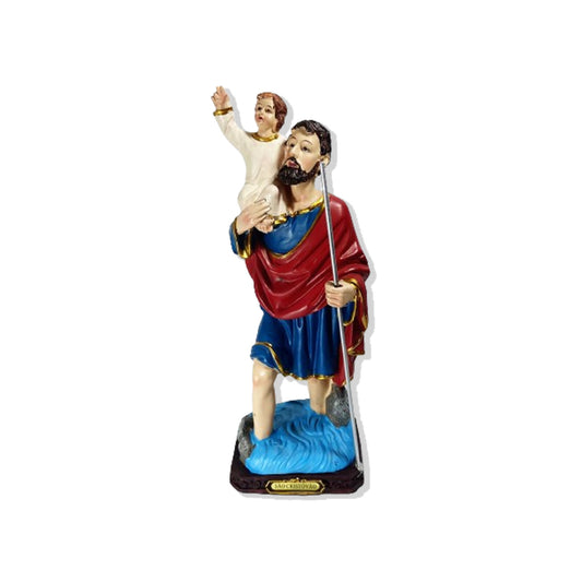 IMAGEM DE RESINA IMPORTADA SÃO CRISTÓVÃO 30,5CM (1 UNIDADE)