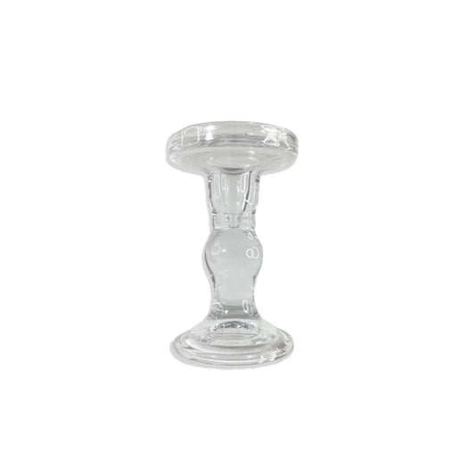 CASTIÇAL DE VIDRO 14CM (1 UNIDADE)