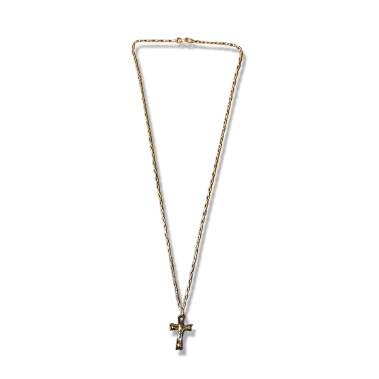 CORRENTE DOURADA COM CRUCIFIXO MOD2 ( 1 UNIDADE)