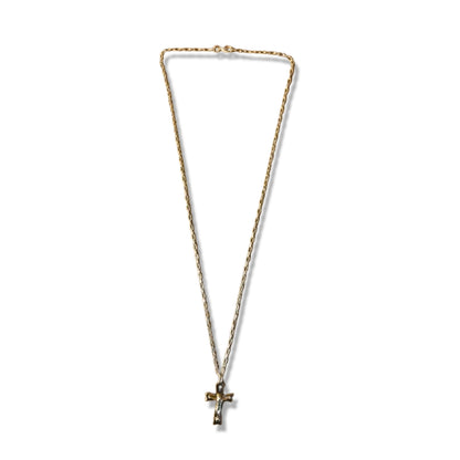 CORRENTE DOURADA COM CRUCIFIXO MOD2 ( 1 UNIDADE)