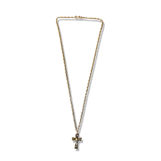 CORRENTE DOURADA COM CRUCIFIXO MOD2 ( 1 UNIDADE)