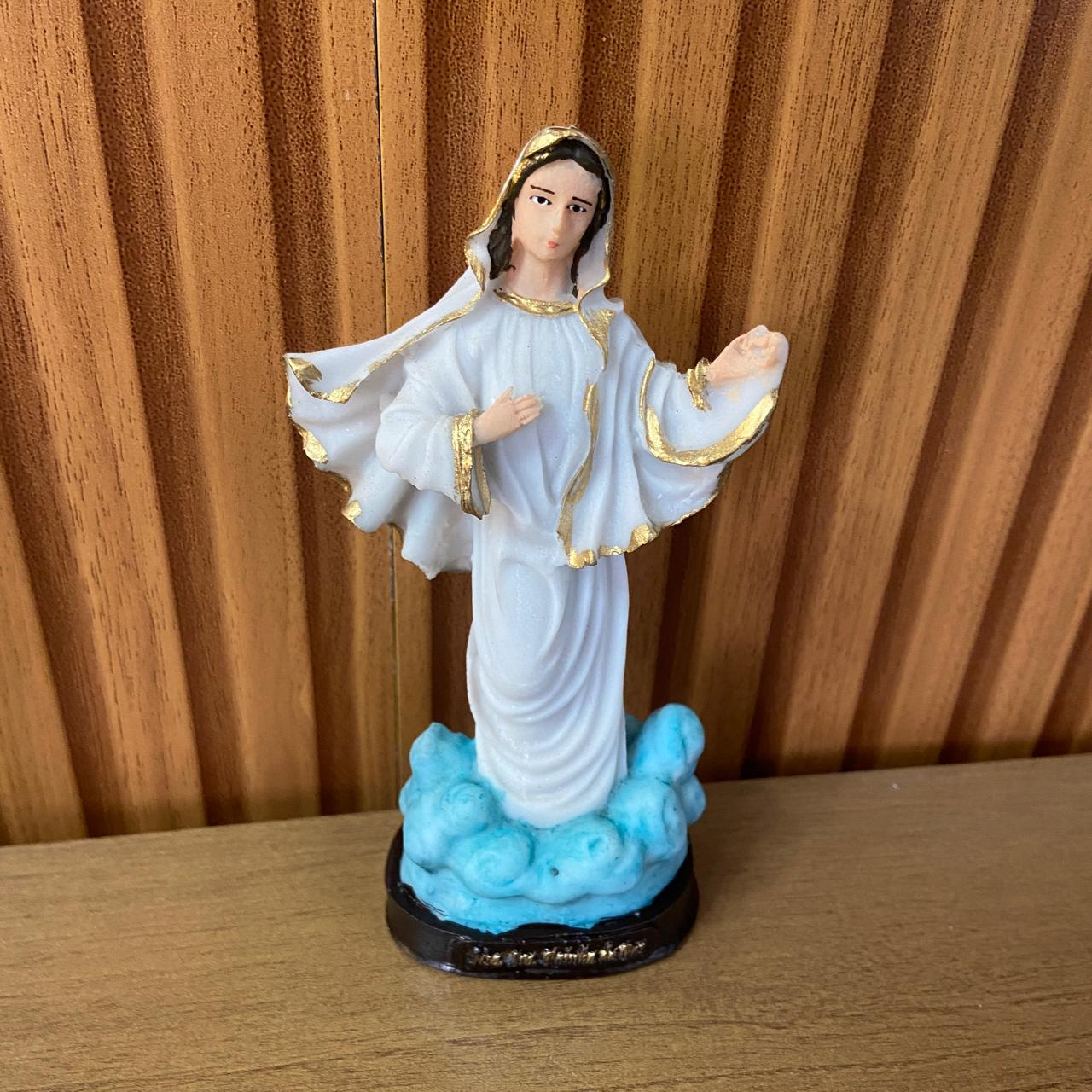 IMAGEM DE RESINA NACIONAL RAINHA DA PAZ 14CM (1 UNIDADE)