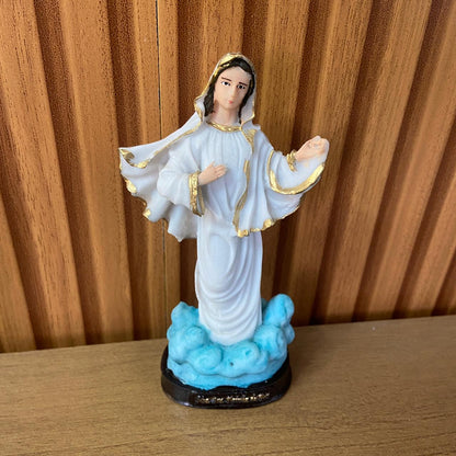 IMAGEM DE RESINA NACIONAL RAINHA DA PAZ 14CM (1 UNIDADE)