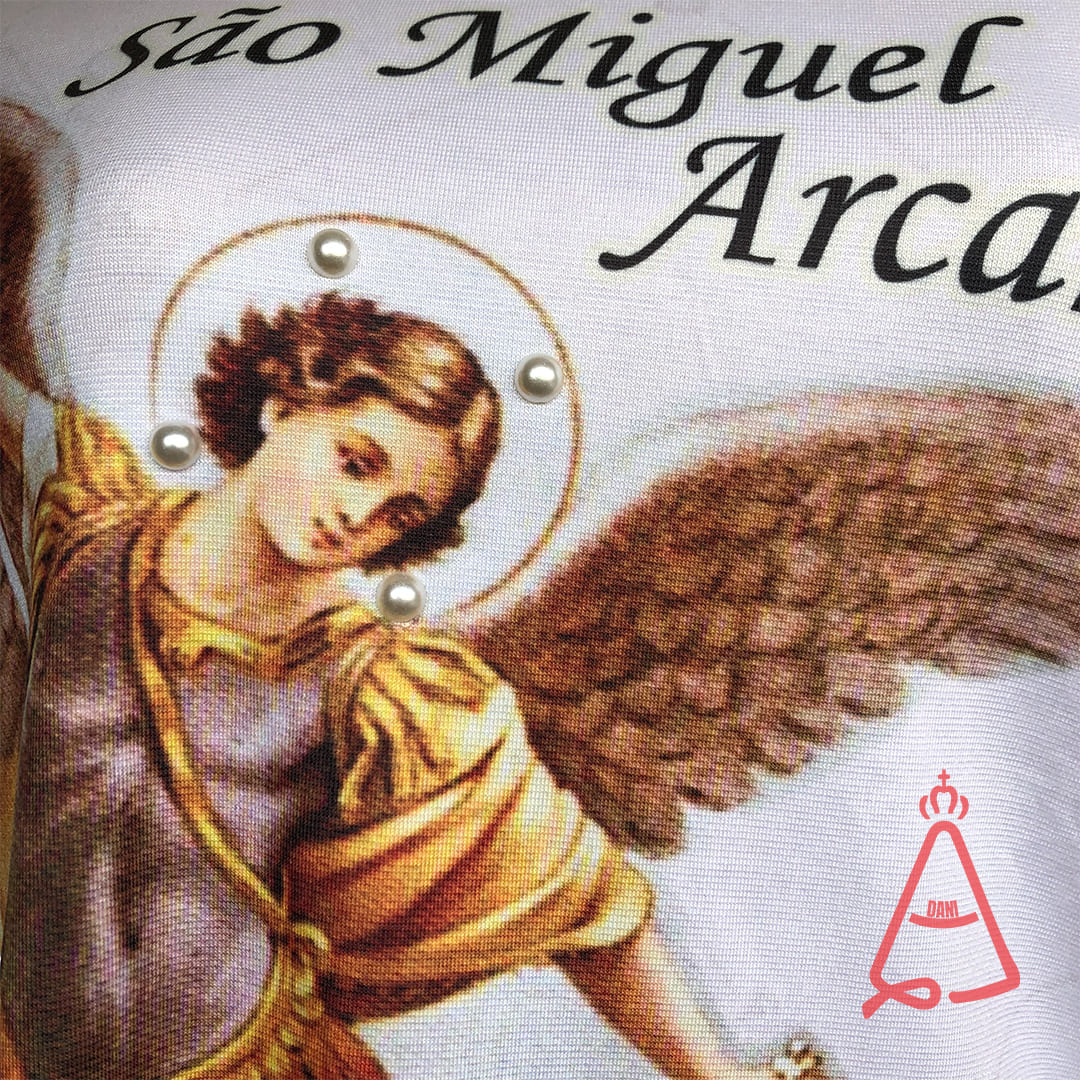 CAMISETA RELIGIOSA SÃO MIGUEL TAMANHO:GG (1 UNIDADE)