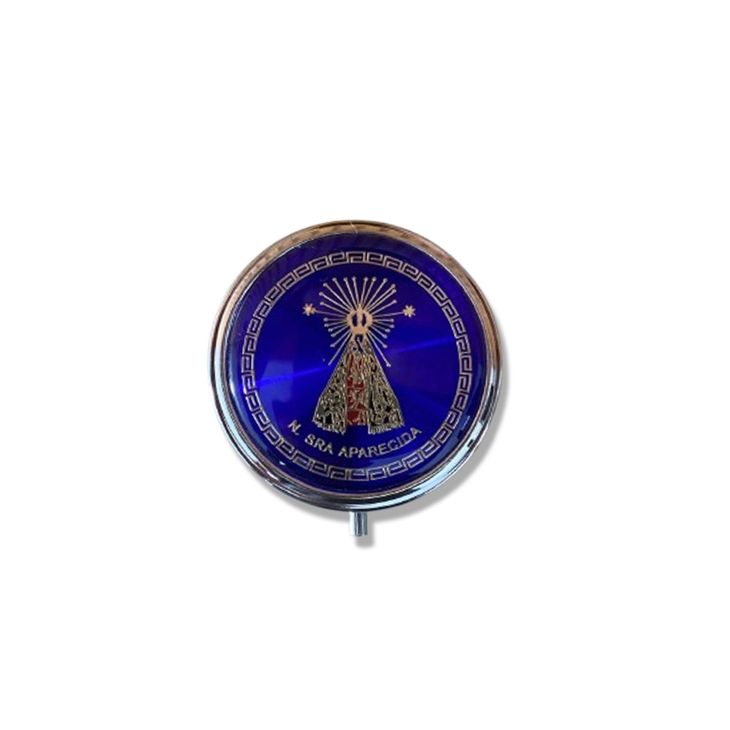 TECA AZUL ESCURO NOSSA SENHORA APARECIDA (1 UNIDADE)