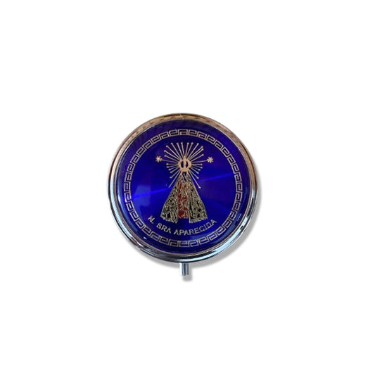 TECA AZUL ESCURO NOSSA SENHORA APARECIDA (1 UNIDADE)