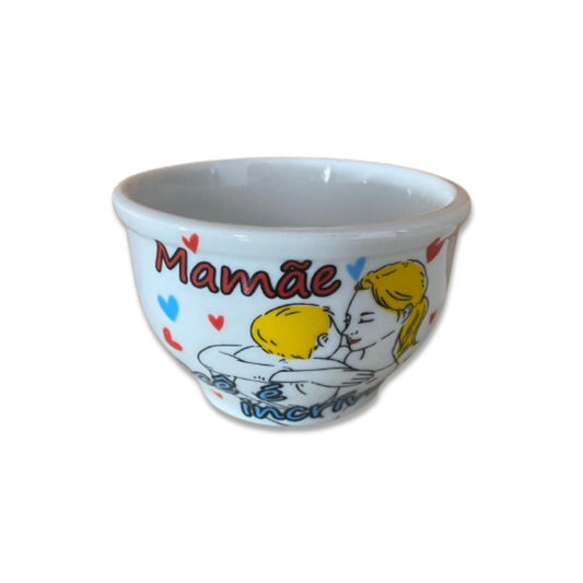 CUMBUCA DE PORCELANA MÃE VOCÊ É INCRÍVEL 180ML (1 UNIDADE)