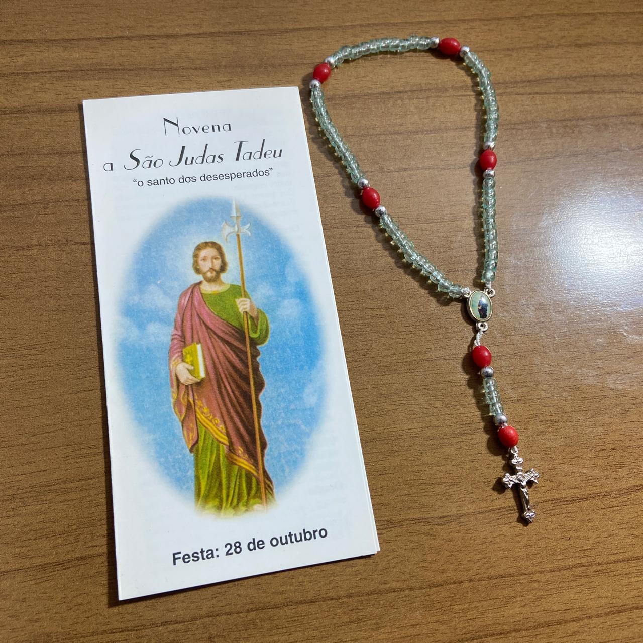 TERÇO MIÇANGA SÃO JUDAS TADEU 4MM MOD2 (1UNIDADE)