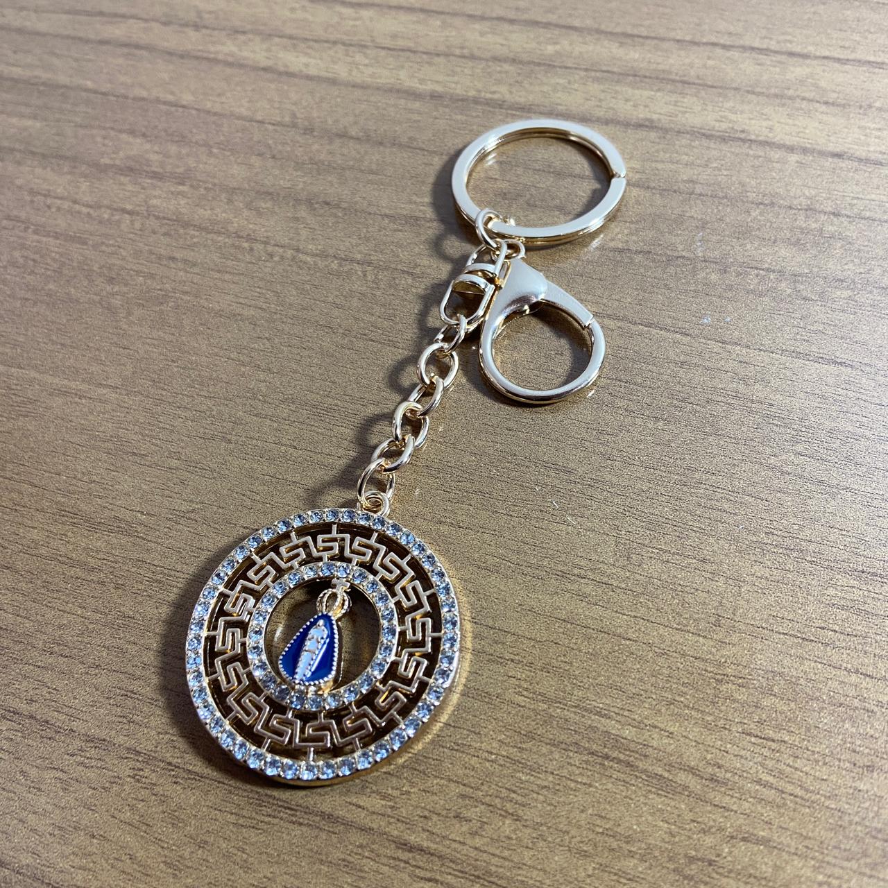 CHAVEIRO LUXO NOSSA SENHORA APARECIDA COM STRASS MOD6 (6 UNIDADES)