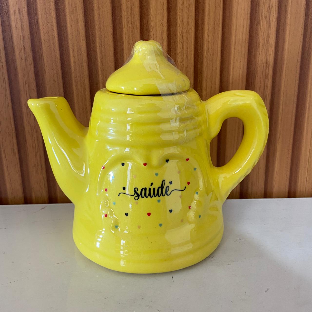 BULE DE PORCELANA AMARELO SAÚDE 600ML (1 UNIDADE)