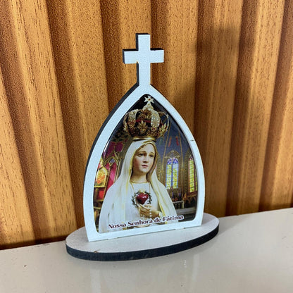 CAPELA MDF DESMONTÁVEL NOSSA SENHORA DE FÁTIMA 11CM (1 UNIDADE)