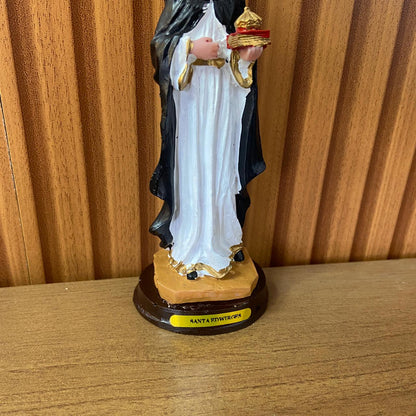 IMAGEM DE RESINA NACIONAL SANTA EDWIGES 15CM (1 UNIDADE)