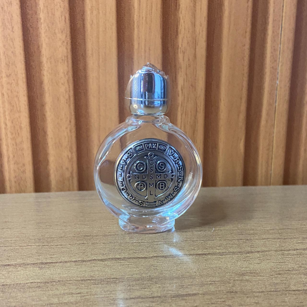 PORTA AGUA BENTA DE VIDRO MEDALHA SÃO BENTO 20ML (3 UNIDADES)
