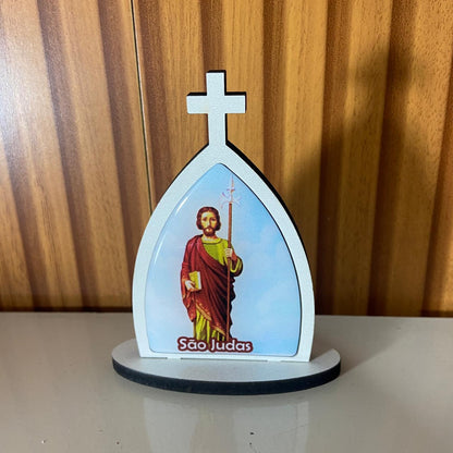 CAPELA MDF DESMONTÁVEL SÃO JUDAS TADEU 11CM (1 UNIDADE)
