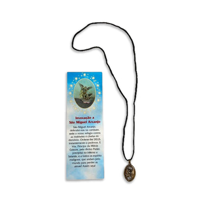 CORDÃO COM MEDALHA OURO VELHO SÃO MIGUEL   ARCANJO (1 UNIDADES)