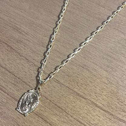 CORRENTE DOURADA DIVINO ESPÍRITO SANTO MOD2 ( 1 UNIDADE)