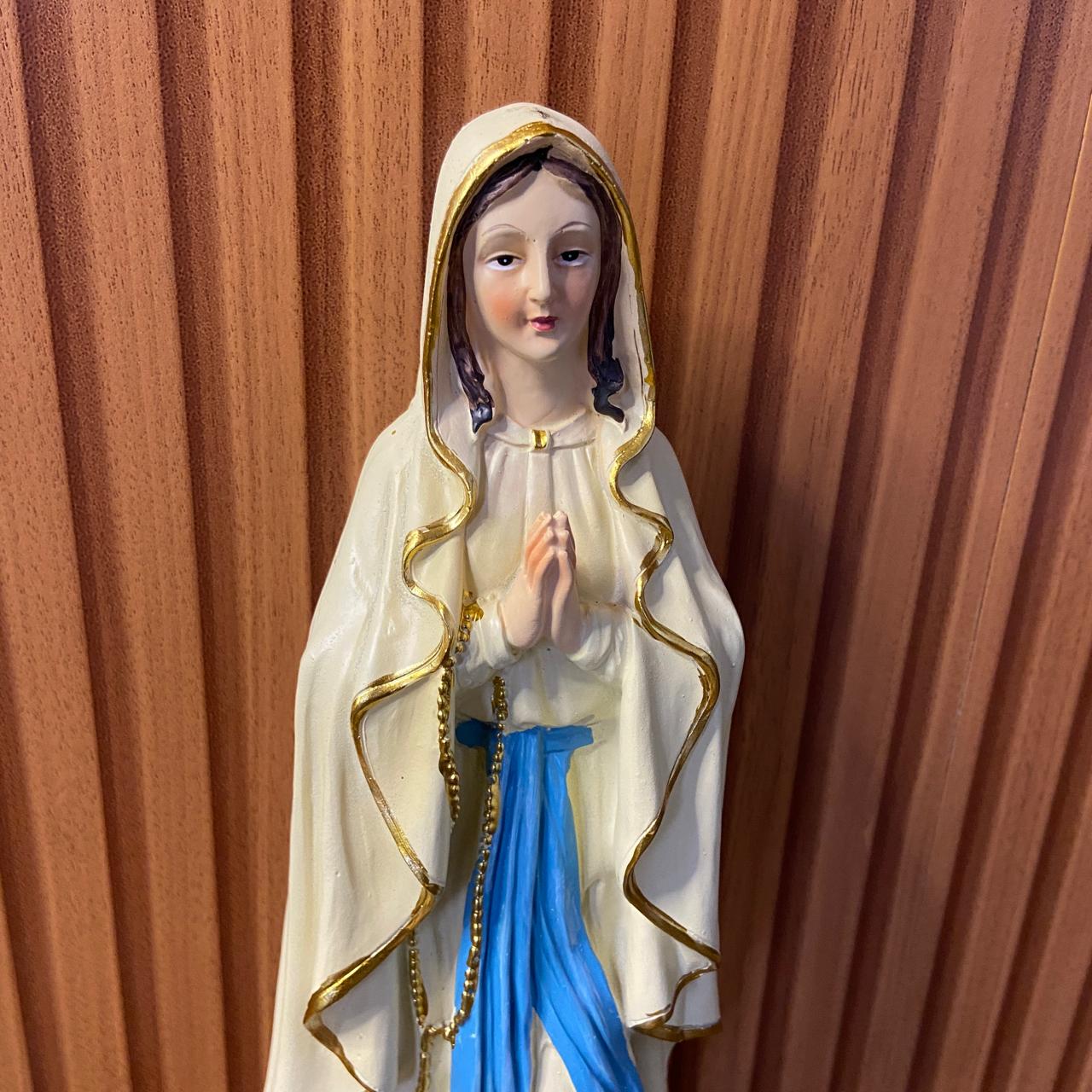 IMAGEM DE RESINA IMPORTADA NOSSA SENHORA DE LOURDES 31CM (1 UNIDADE)