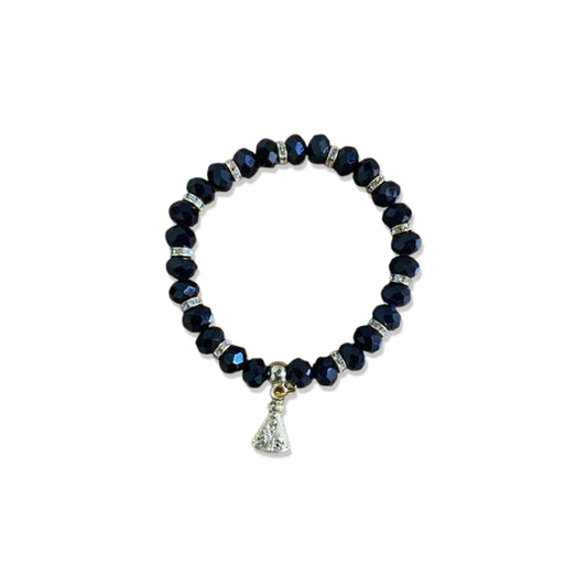 PULSEIRA CRISTAL PRETO NOSSA SENHORA APARECIDA  (06 UNIDADES)