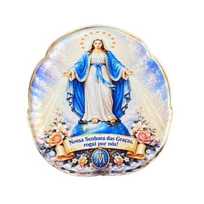 IMÃ DE ACRÍLICO NOSSA SENHORA DAS GRAÇAS (1 UNIDADE)