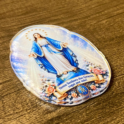 IMÃ DE ACRÍLICO NOSSA SENHORA DAS GRAÇAS (1 UNIDADE)