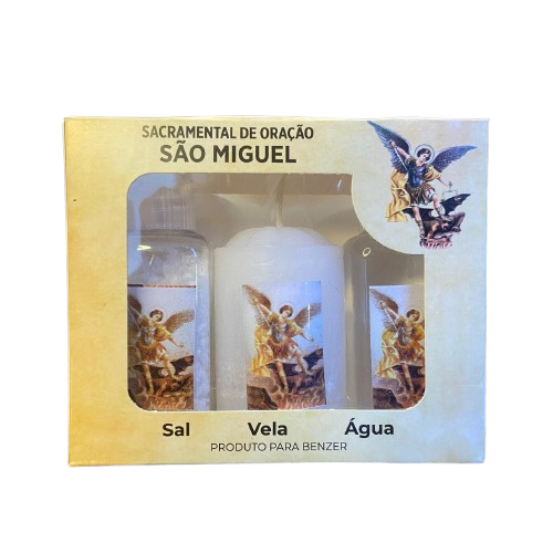 KIT SACRAMENTAL DE ORAÇÃO DE SÃO MIGUEL (1 UNIDADE)