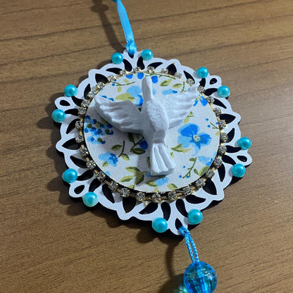 MANDALA DE BERÇO DIVINO ESPIRITO SANTO P AZUL (1 UNIDADE)