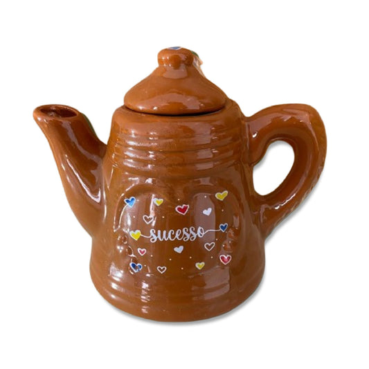 BULE DE PORCELANA MARROM SUCESSO 600ML (1 UNIDADE)