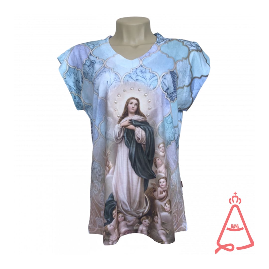 CAMISETA RELIGIOSA IMACULADA CONCEIÇÃO TAMANHO:GG (1 UNIDADE)