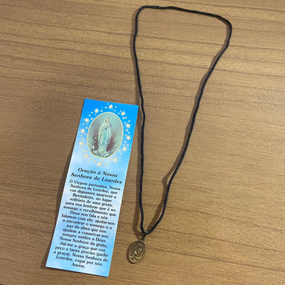 CORDÃO COM MEDALHA OURO VELHO NOSSA SENHORA DE LOURDES (1 UNIDADES)