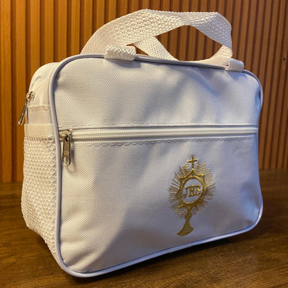 BOLSA PORTA BIBLIA BRANCA OSTENSÓRIO 20X25 (1 UNIDADE)